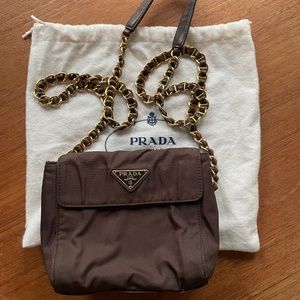 Prada Tessuto Vintage Brown shoulder bag